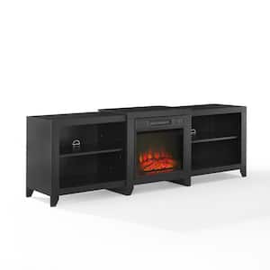 Ronin 69 in. Black TV Stand Fits TV's up to 75 in. with Fireplace