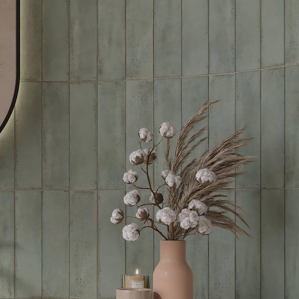 Relic 3 in. x 12 in. Glazed Slate Blue Matte Ceramic Subway Wall Tile (5.28 sq. ft./Case)