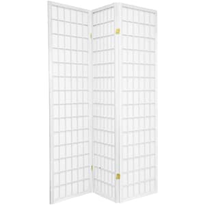 6 ft. White 3-Panel Room Divider
