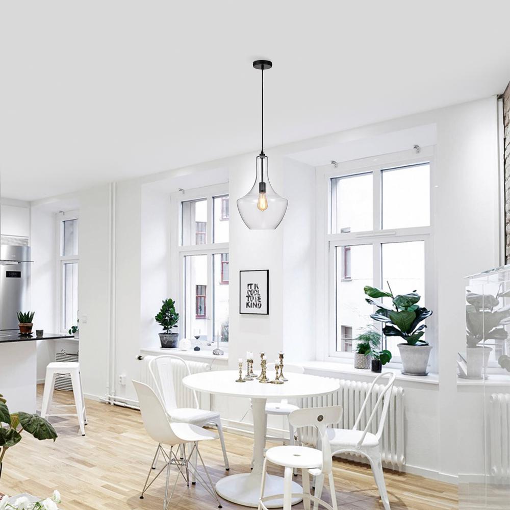 Warehouse of Tiffany Love 15 1-Light Indoor Clear Pendant Lamp