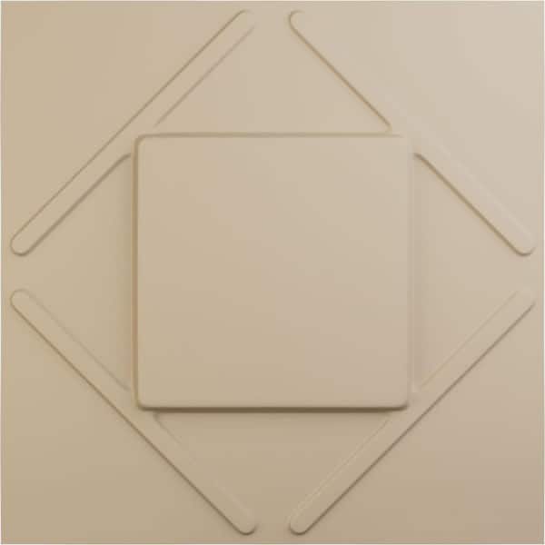 Ekena Millwork 19 5/8 in. x 19 5/8 in. Aubrey EnduraWall Decorative 3D Wall Panel, Smokey Beige (Covers 2.67 Sq. Ft.)