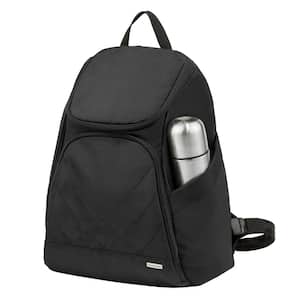 16 in. Anti-Theft Black Backpack