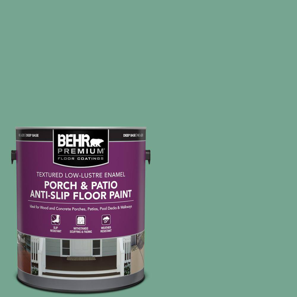 1 gal. #M420-5 Free Green Textured Low-Lustre Enamel Interior/Exterior Porch and Patio Anti-Slip Floor Paint price history on PriceWatchPro