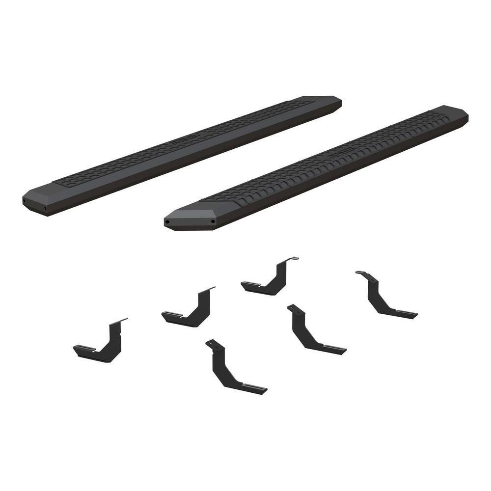 AdvantEDGE Black Aluminum 85-Inch Truck Running Boards, Select Toyota Tundra -  Aries, 2556019