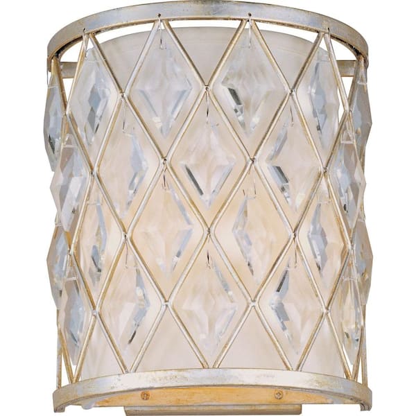 Maxim Lighting Diamond 2-Light Golden Silver Sconce