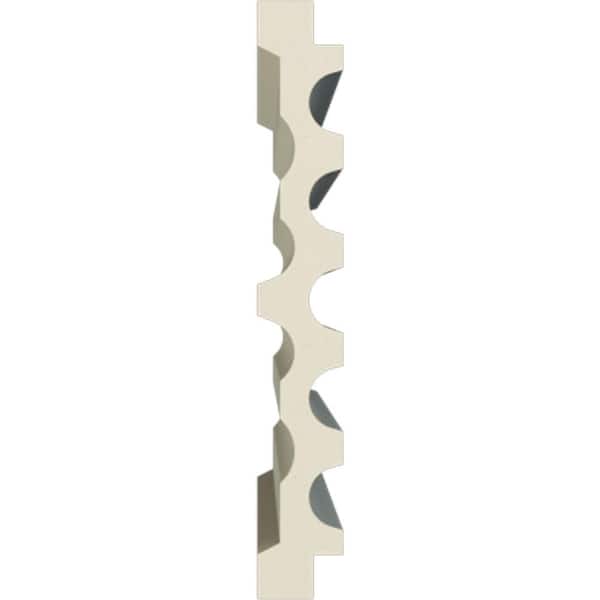 Ekena Millwork 1 in. x 7 in. x 78-3/4 in. Primed Polyurethane Fluted Casing