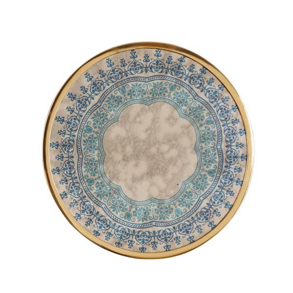 Noble House 12.25 in. Elmira Oriental Wall Accessory with Blue Design