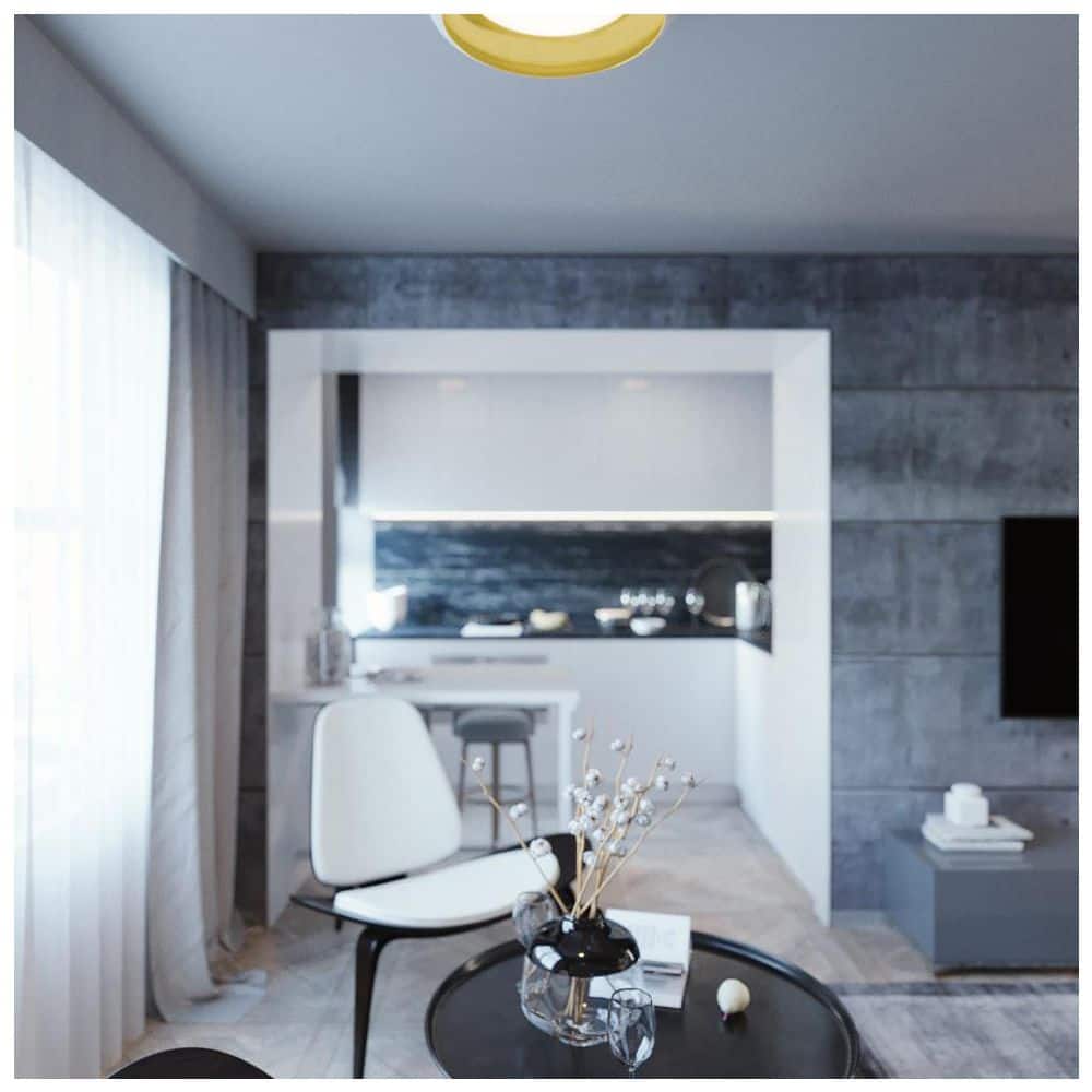 Kayce 19'' White and Gold LED Flush Mount Light