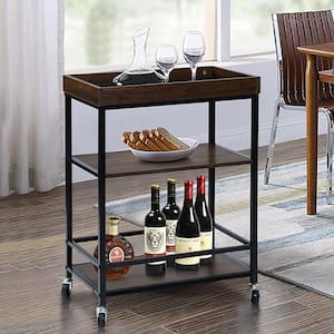 Tileon Antique brown 6-Tier Rolling Cart Gap Kitchen Slim Slide Out Storage  Tower Rack with Wheels, Kitchen, Bathroom Laundry WYHDRA226 - The Home Depot