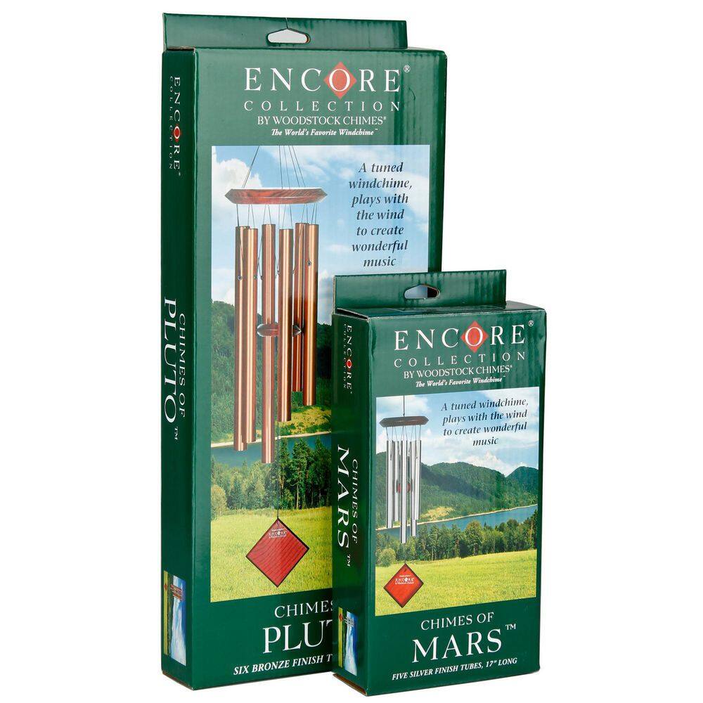 Evergreen 37" Green Aluminum and Wood Wind Chime