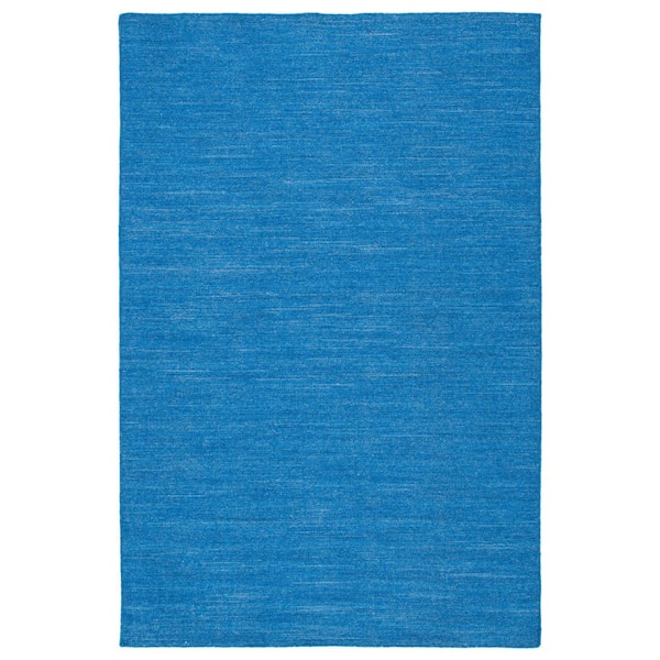 SAFAVIEH Kilim Blue Doormat 3 ft. x 5 ft. Solid Color Area Rug