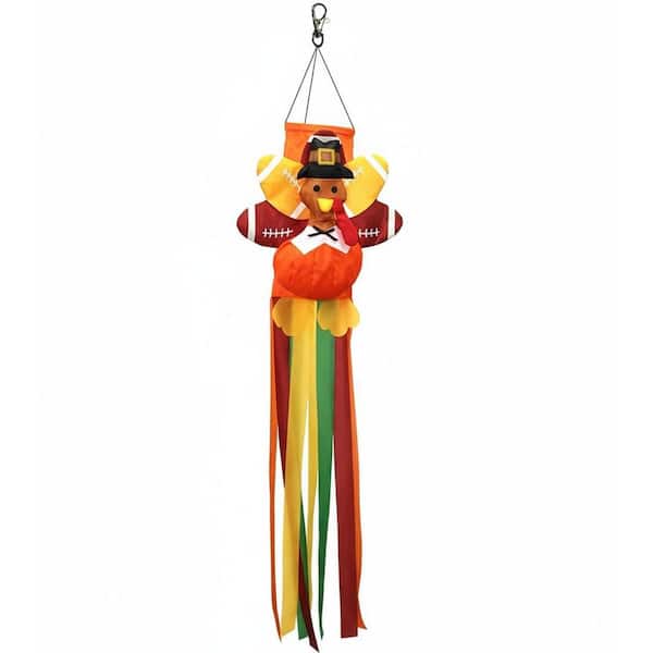 Outdoor Hanging Decorations 42 in. Durable Waterproof Turkey Wind Sock