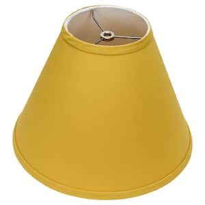 Fenchel Shades 12 in. Width x 8.25 in. Height Curry/Nickel Finish Empire Lamp Shade