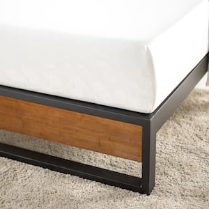 GOOD DESIGN Winner Suzanne Brown Queen 10 in. Bamboo and Metal Platforma Bed Frame