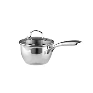 1.5 qt. Stainless Steel Nonstick Sauce Pot with Tempered Glass Lid