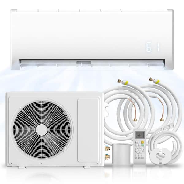 12000 BTU Mini Split Air Conditioner and Heater, 19 SEER2 115V 750 sq. ft. Wall-Mounted AC Unit with Remote
