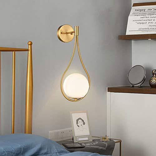 CLAXY 13.8 in. 1-Light Antique Gold Modern Wall Sconce with