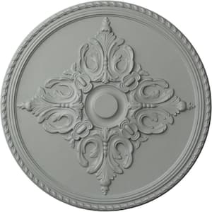 54-1/4" x 2-7/8" Milton Urethane Ceiling Medallion (Fits Canopies up to 10-1/2"), Primed White