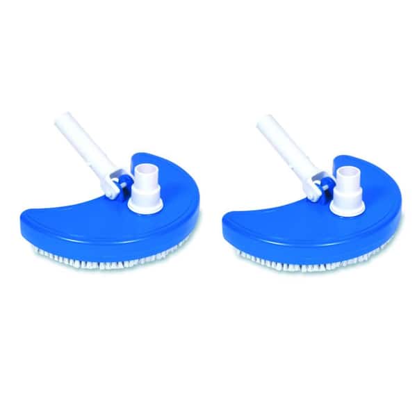 Swimline Hydrotools Weighted Half Moon Swimming Pool Spa Maintenance Vacuum Head (2-Pack)