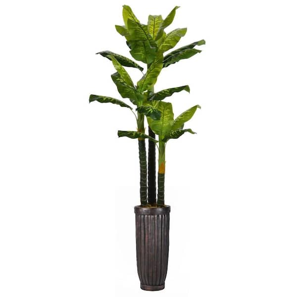 VINTAGE HOME 93 in. Tall Real Touch Evergreen in Planter