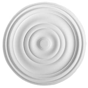 European Collection 19-1/8 in. x 1-9/16 in. Traditional Plain Polyurethane Ceiling Medallion
