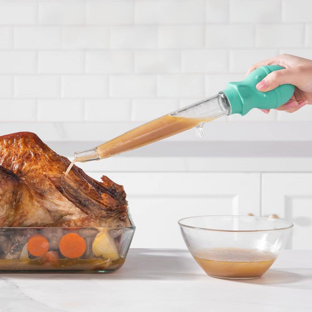 1.5 oz. Angled Turkey Baster with Heat Resistant Food Grade Tritan and Silicone Large Octopus Bulb and Cleaning Brush price history on PriceWatchPro