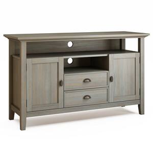 Simpli Home Redmond Solid Wood 72 in. Wide Transitional TV Media Stand ...