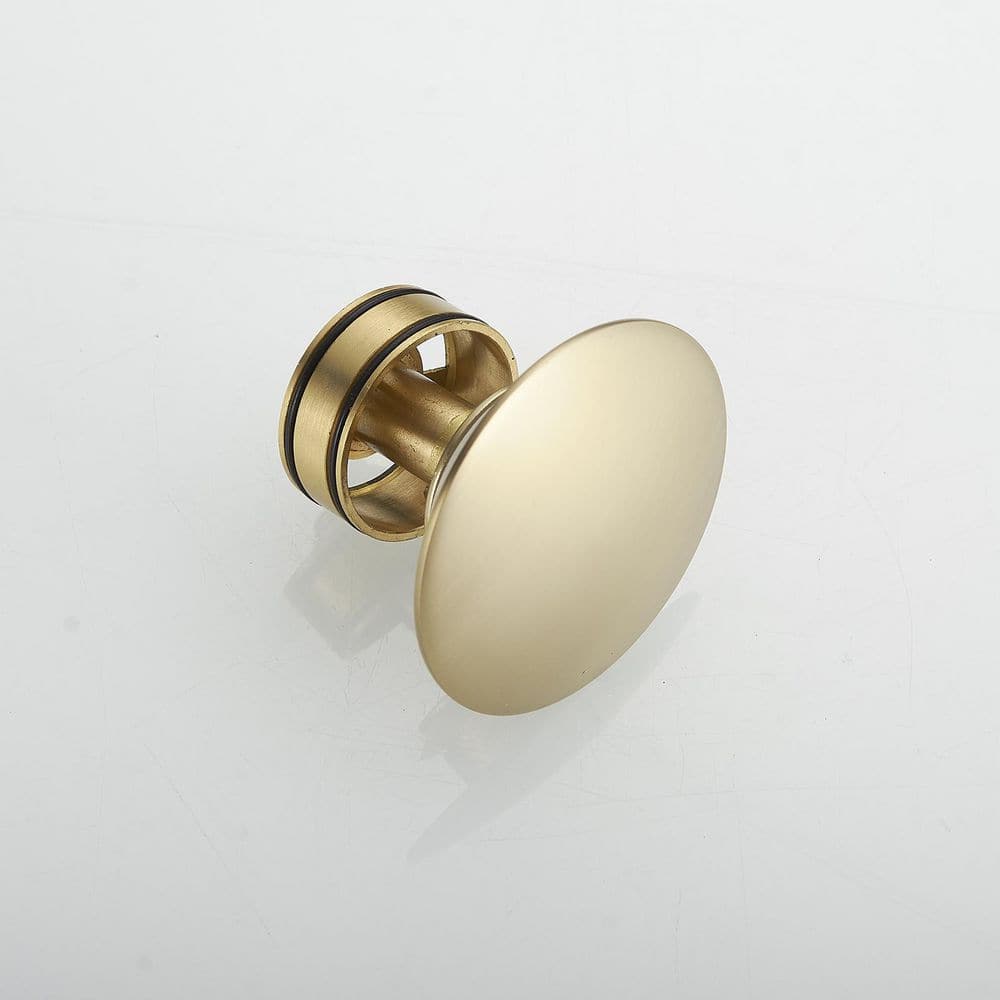 Brushed Gold Bathroom Sink Pop-Up Drain Assembly