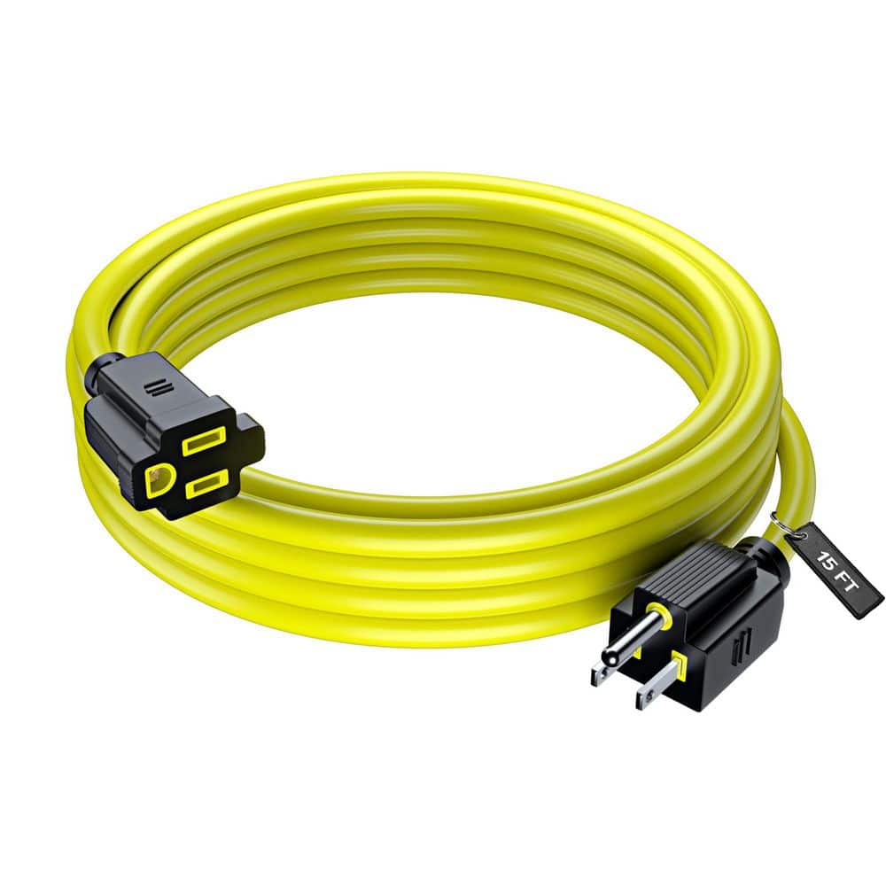 15 ft. 16 / 3 Light Duty Indoor Extension Cord 13 Amps Yellow price history on PriceWatchPro
