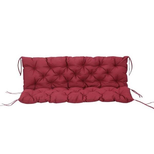 19.5 x 59 Replacement Outdoor Loveseat Cushion in Red