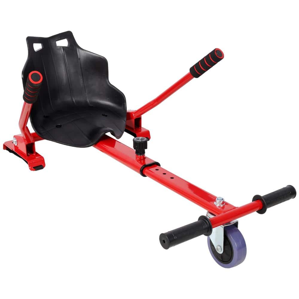 "Red Steel Hoverboard Seat Attachment Go-Kart Sturdy Adjustable Off-Road Frame, Fits 6.5"" 8""10"" Hoverboards" price history on PriceWatchPro