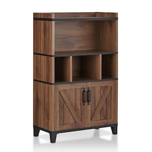 Crystie Distressed Walnut Buffet with 2-Cabinet