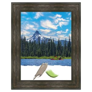 Rail Rustic Char Picture Frame Opening Size 18 x 24 in.