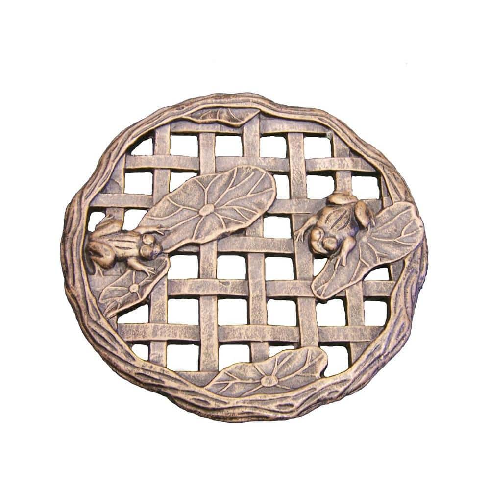 Cast Aluminum Stepping Stone Frog (6-Pack)