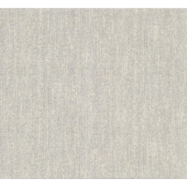 Brewster Holden Neutral Chevron Faux Linen Paper Strippable Wallpaper (Covers 57.8 sq. ft.)