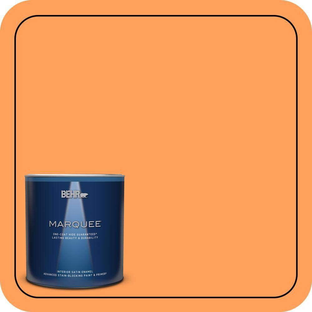 1 qt. #T15-10 Clarified Orange Satin Enamel Interior Paint & Primer price history on PriceWatchPro