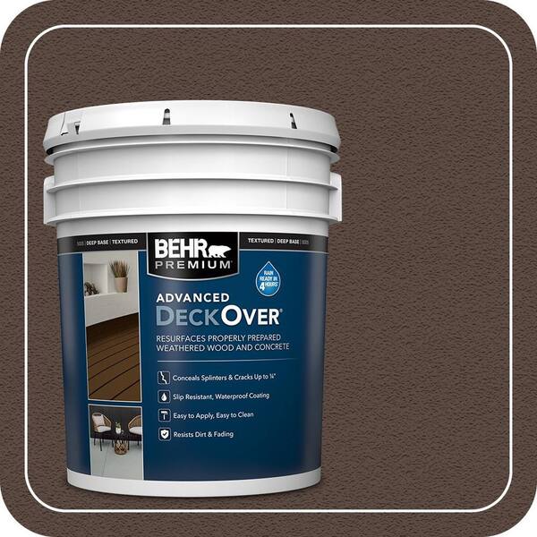 5 gal. #SC-105 Padre Brown Textured Solid Color Exterior Wood and Concrete Coating