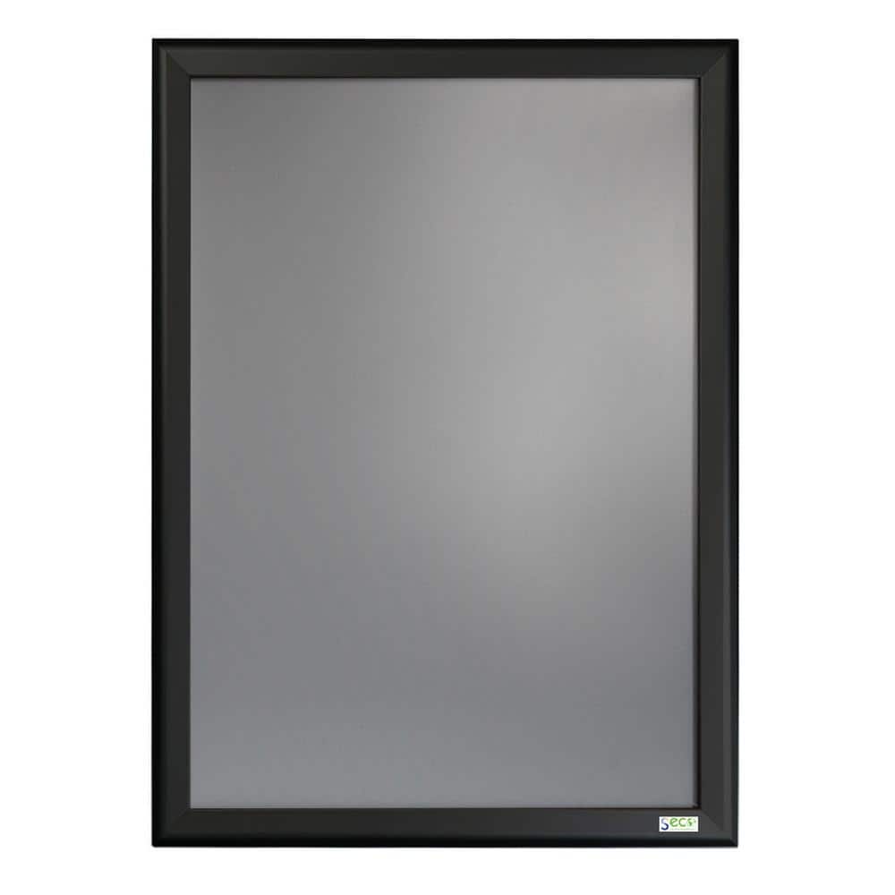 SECO Front Load Easy Open Snap Frame Poster/Picture Frame 8.5 x 11 Inches,  Black Aluminum Frame (SN8511Black)