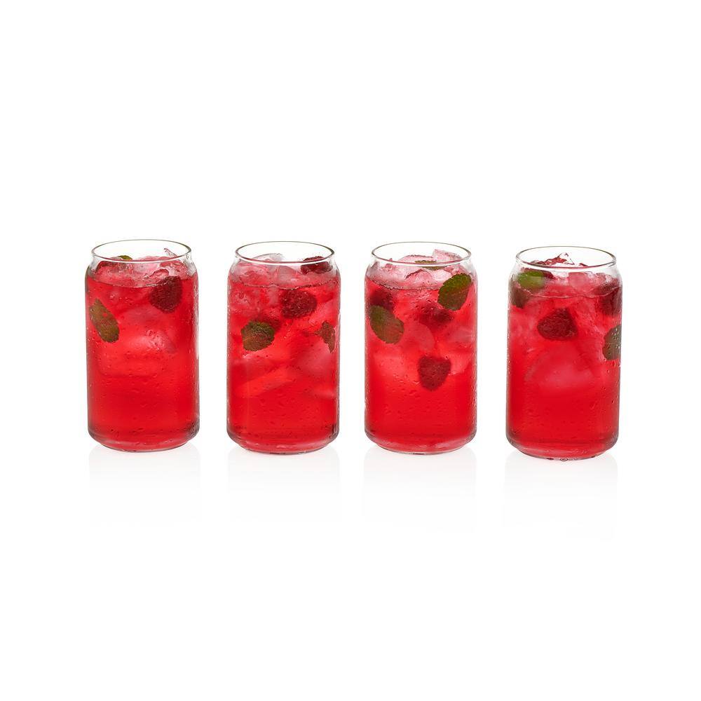 Libbey Classic Can Tumbler Glasses  16-ounce  Set of 4