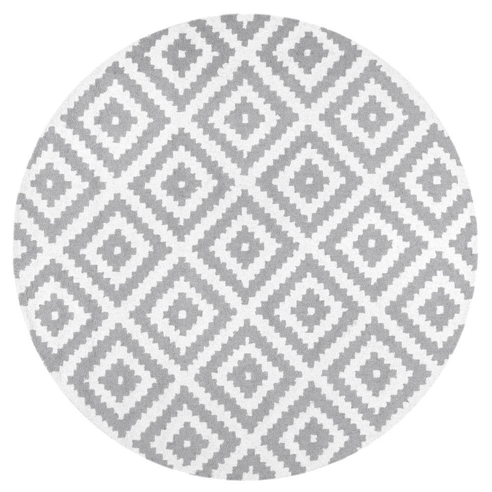 Hand Tufted Kellee Grey 8 ft. x 10 ft. Oval Area Rug price history on PriceWatchPro