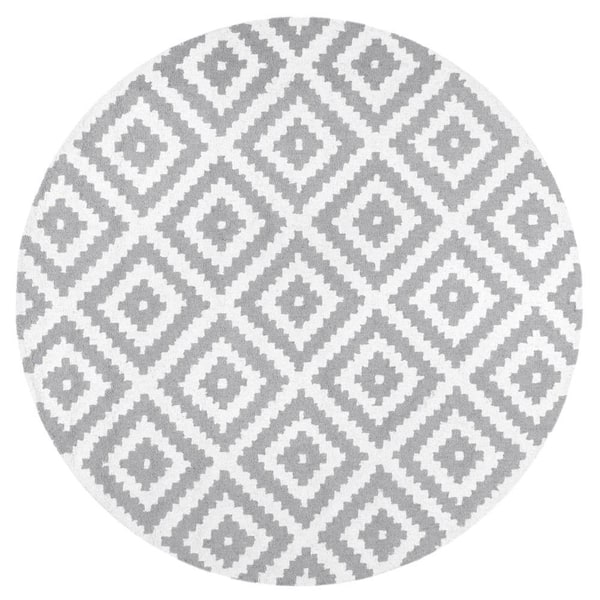 Hand Tufted Kellee 5 ft. x 5 ft. Grey Round Area Rug