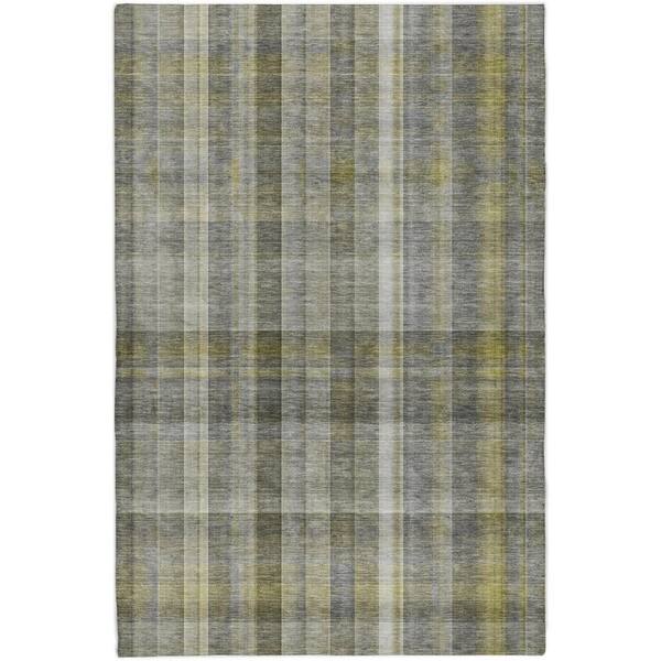 Dream Shag Premium Machine Washable Abstract ADS534 Gray 10 ft. x 14 ft. Area Rug