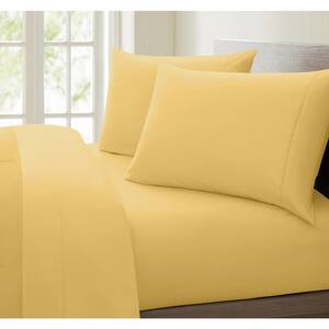 Luxurious Collection Gold 1000-Thread Count 100% Cotton California King Sheet Set ( Gold)