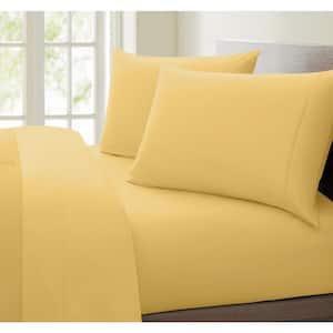 Luxurious Collection Gold 1000-Thread Count 100% Cotton King Sheet Set