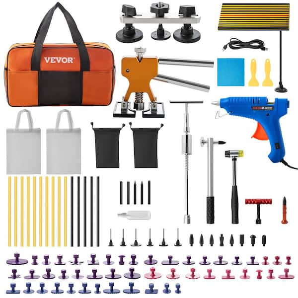 VEVOR Car Dent Removal Tool Dent Repair Puller Kit Paintless for Auto Minor Dent  Removal Door Dings & Hail Damage (98-Pieces) QCAHXFQ98110V74CEV1 - The Home  Depot