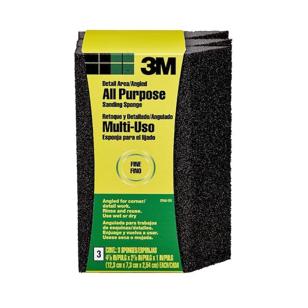 New 3M 909NA Small Area Sanding Sponge Medium/Coarse 3.75in by 2.625in by 1in 