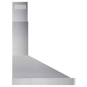 30 in. Ducted Range Hood in Stainless Steel with Touch Controls, LED Lighting and Permanent Filters