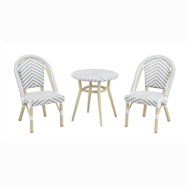 Riverbed Gray 3-Piece Aluminum Kids Outdoor Bistro Set