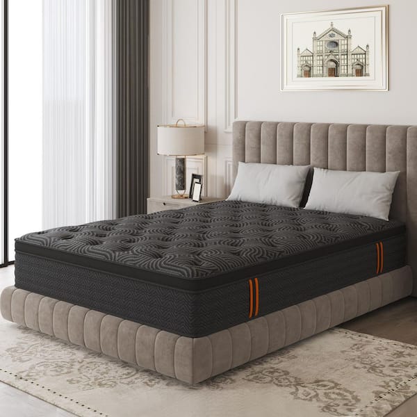 Full Size Medium Firm Hybrid Cooling Gel Memory Foam Mattress 12 in. Bed-in-a-Box Mattress with Edge Support
