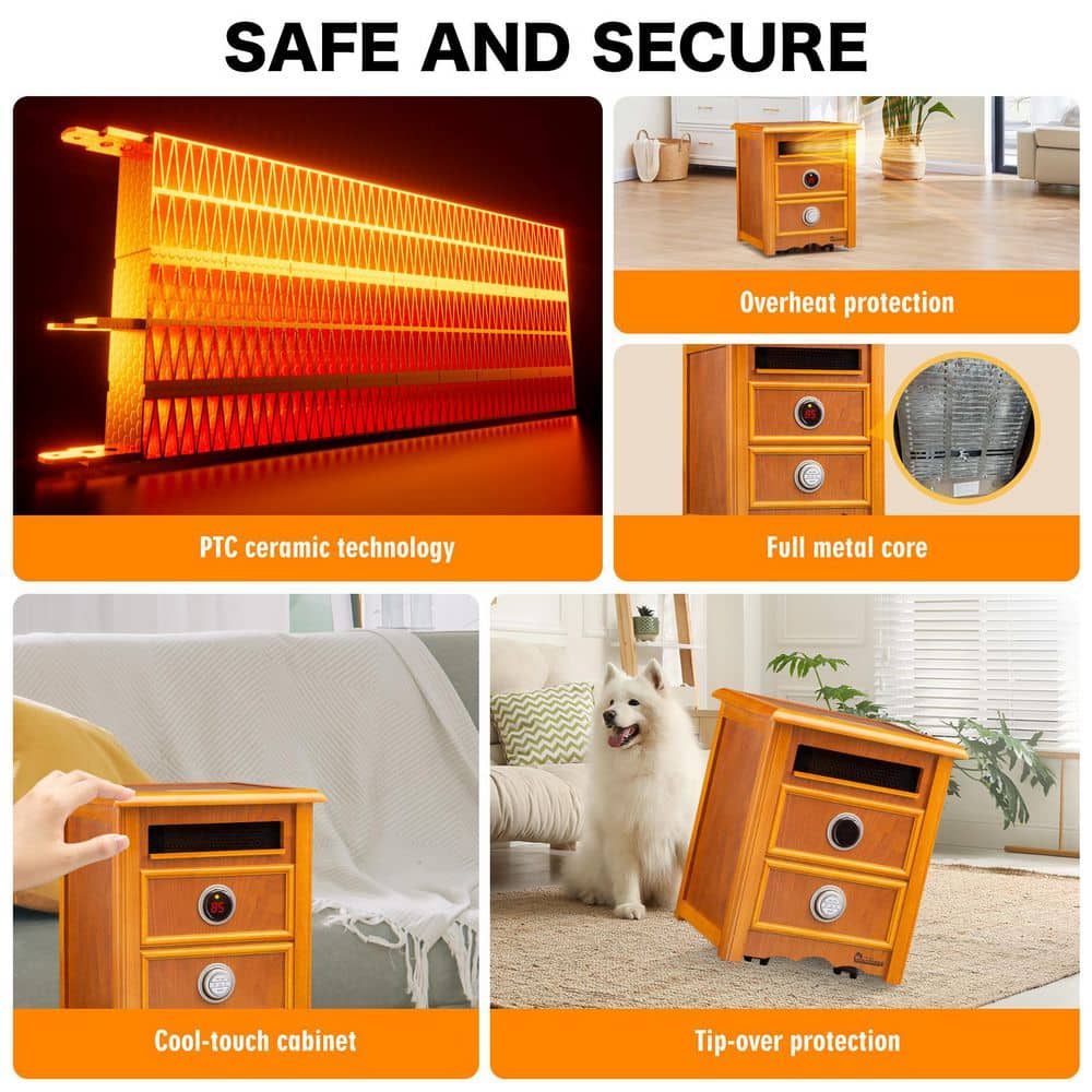Cherry Electric Infrared Heater with Automatic Shut-off